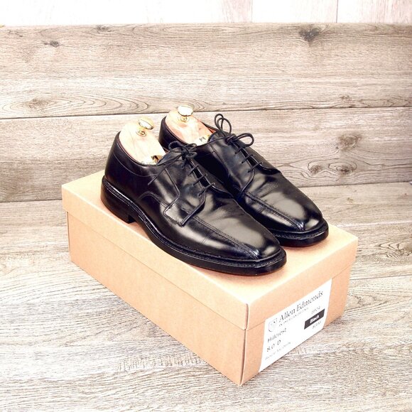 Allen Edmonds HILLCREST Bicycle Toe Derby 8 D Black * add $15 new Trees main image 11